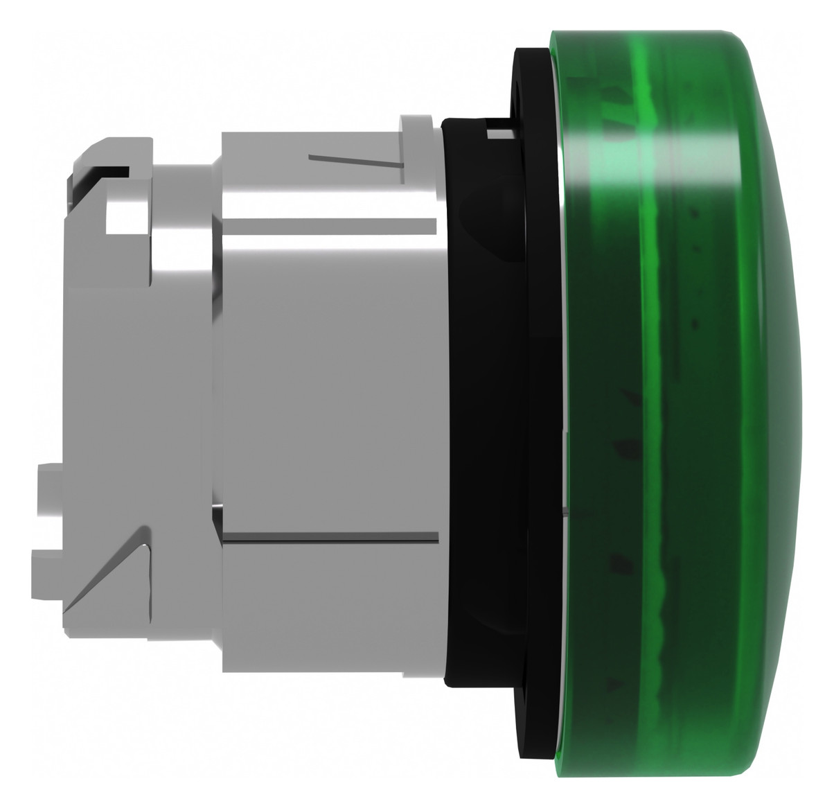 Leuchtmelder Front hoch rnd gn Ø22mm 1st Metall IP66