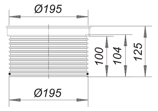 Dallmer Aufsatzverlängerung 620 zu Hof-/Parkdeckabläufen 605/606/615/616