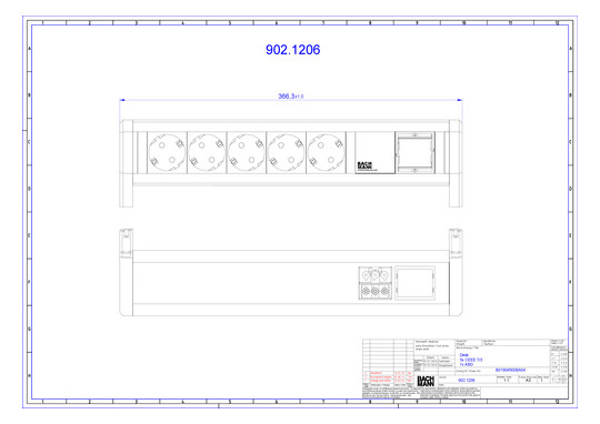 Bachmann DESK 5xCEE7/3 1xCM     902.1206 