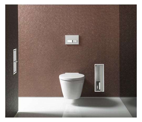 EMCO Unterputz-Bürstengarnitur-Modul Asis 150 495mm, Türanschlag links/rechts, chrom/schwarz