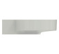 Ideal-Standard Waschtisch Linda-X 1 Hahnloch, ohne Überlauf, 60x50x13,5cm, geschliffen, weiß Ideal Plus