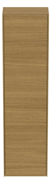 Ideal-Standard Halbhochschrank Conca 1 Tür, Anschlag rechts oder links, 37x25x140cm, Eiche hell Furnier