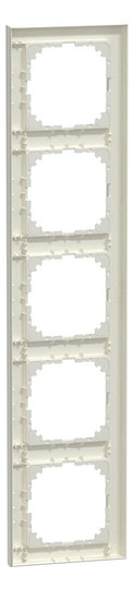 Rahmen 5f polws glz M-Pure Kst f.GEB-K Unterputzmontage Thermopl