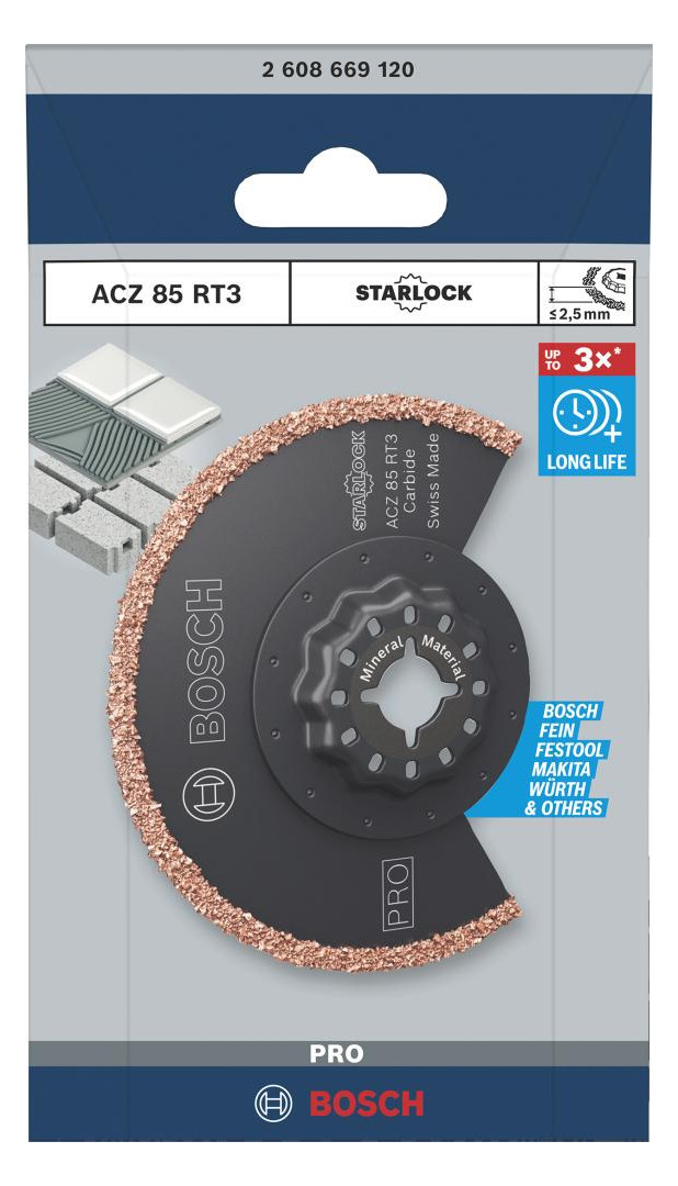 Bild Segmentsägeblatt HM 85x2,5mm, ACZ 85 RT3 Starlock 1-tlg. BOSCH-1