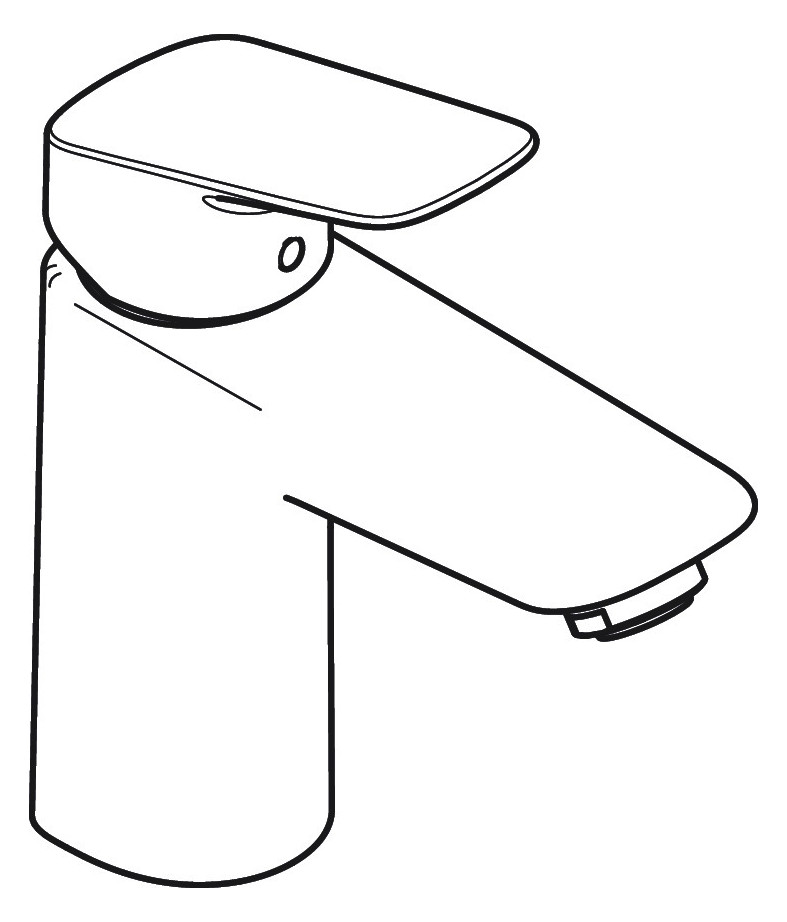 hansgrohe Waschtisch-Einhebelmischer 100 Logis ohne Ablaufgarnitur, chrom