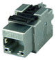 Modular-Buchse Cat6 RJ45 27-22AWG Schirm Feldkonf Litze massiv Schneidklemme IDC