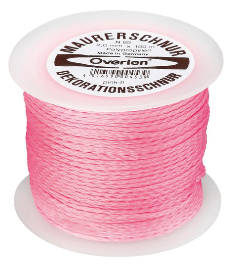 Maurerschnur aus Polypropylen, pink-fluoreszierend - 100m...