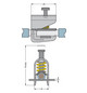 Schirmanschlussklemme Serie 791 Ø1,5-6,5mm Sammelschien Federanschluss