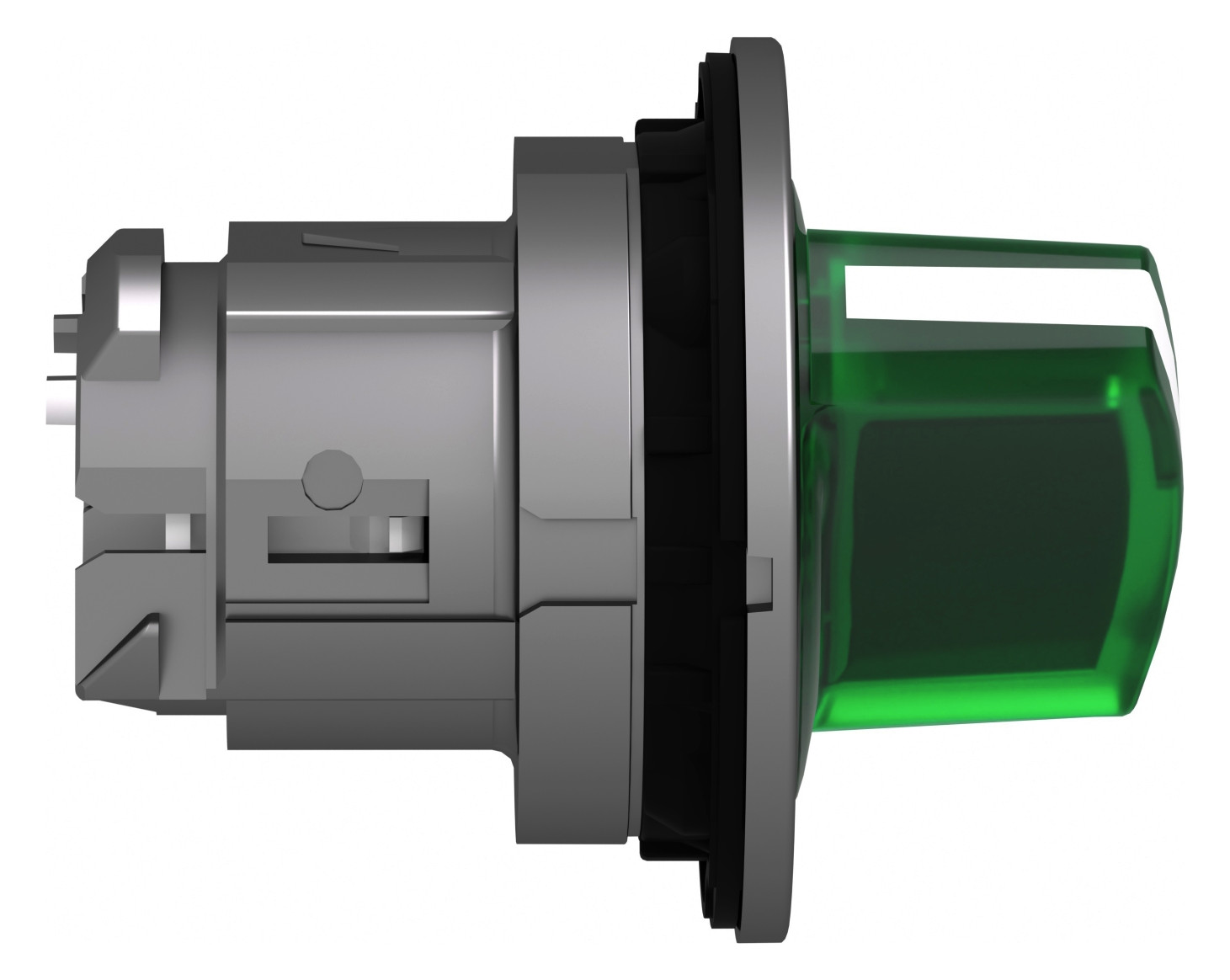 Knebelschalter 2stuf bel.b gn rnd Ø30,5mm Geeignet für Beleuchtung