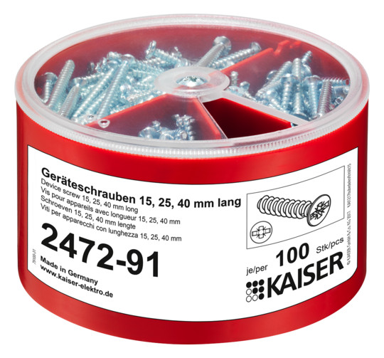Geräteschrauben-Box si f.EinbDose Geeignet für Einbaudose