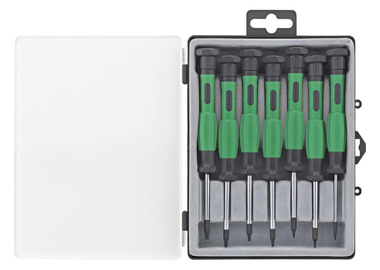 fortis-Elektronik-Schraubendreher-Satz - 7-teilig, Torx