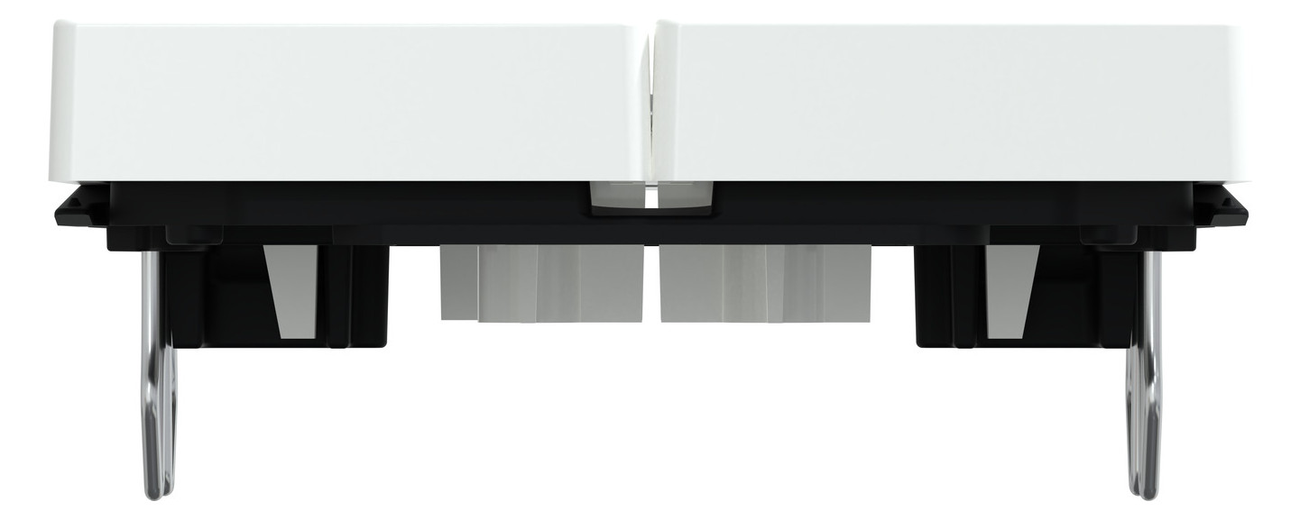 Wippe Serien Schalter System M akws glz aktivweiß Kontrollfenster/Lichtauslass