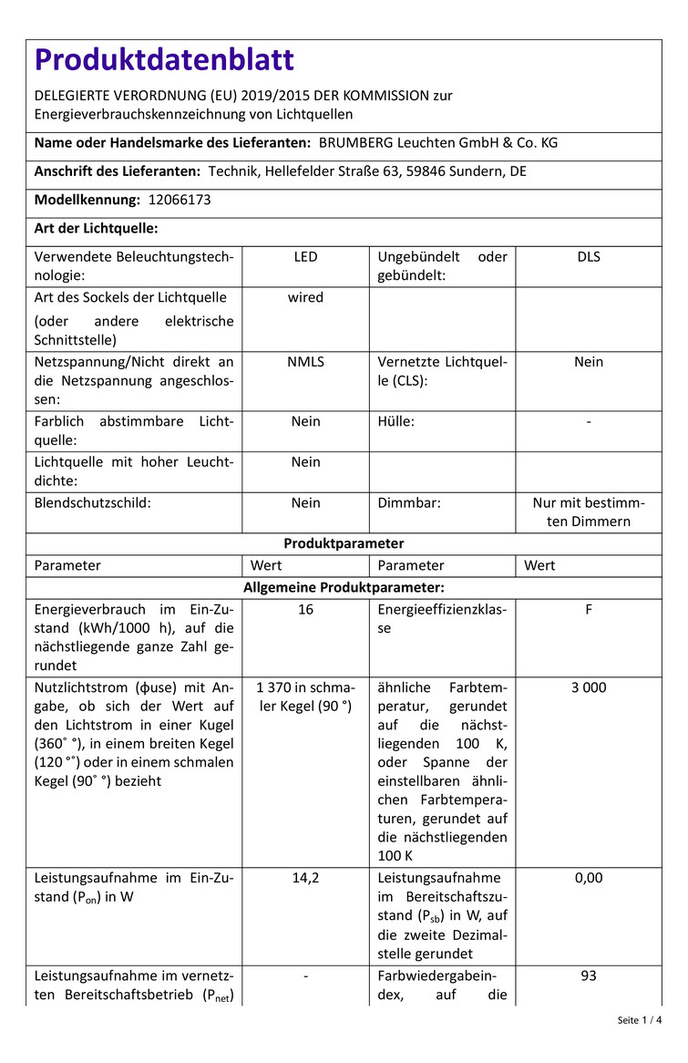 LED-Deckenanbauleuchte 14,2W 3000K IP20 1370lm ws Dimmung Phasenabschnitt
