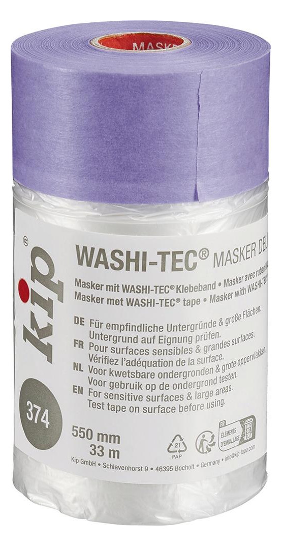 Bild 374 WASHI-TEC Masker Delicate, lila 550m m x 33m - Kip-0