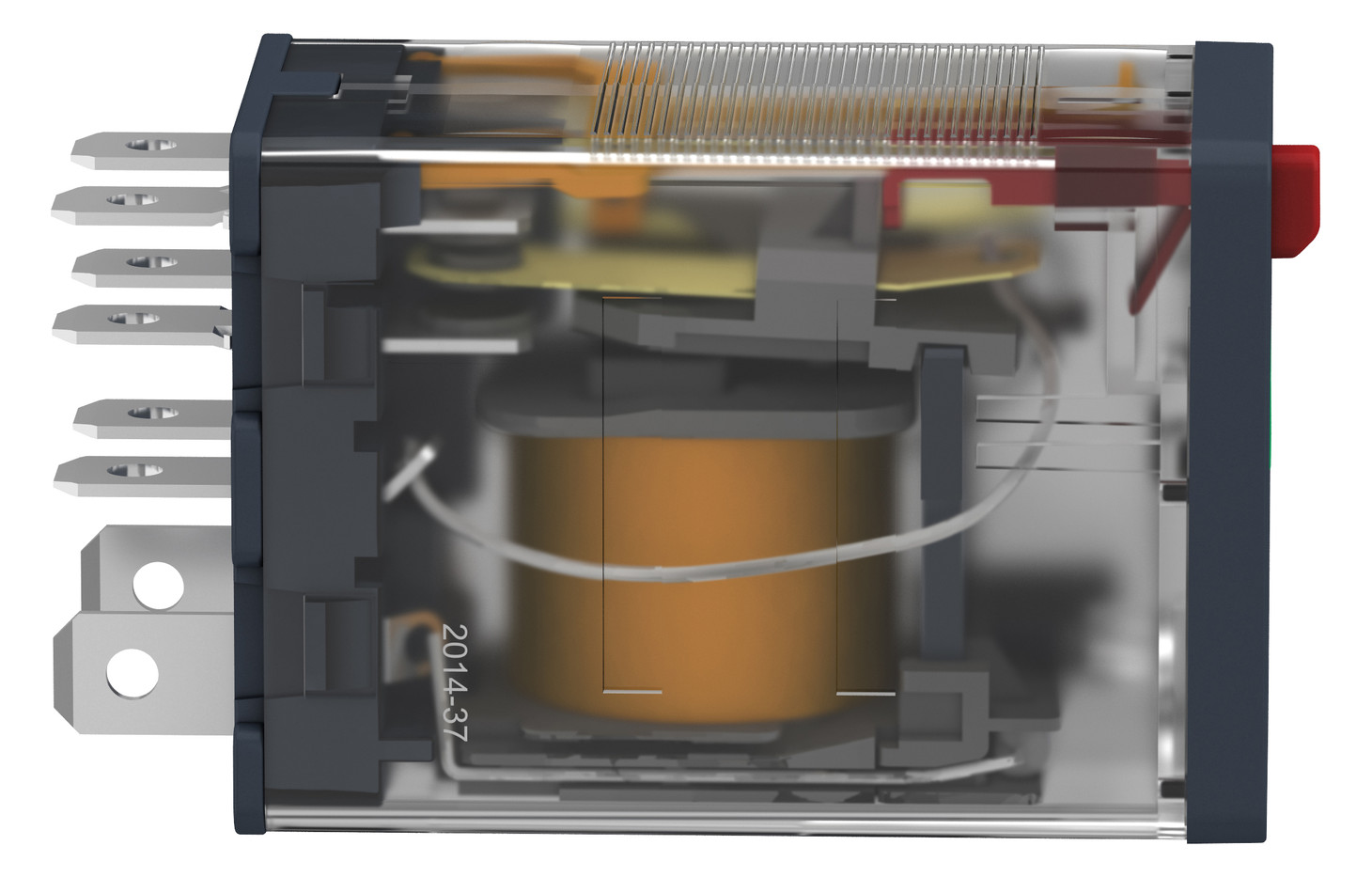 Schaltrelais 230V/AC 2W IP40 21x27x53mm Steckanschl