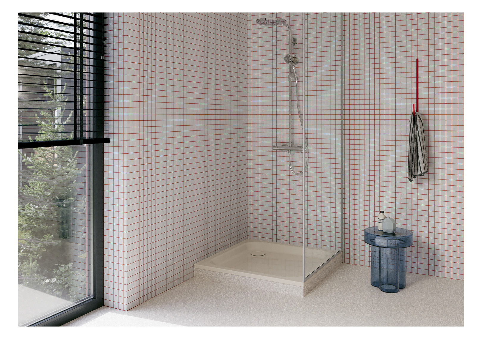 Duschwanne BetteSupra 5720 70x70x6,5cm, pergamon