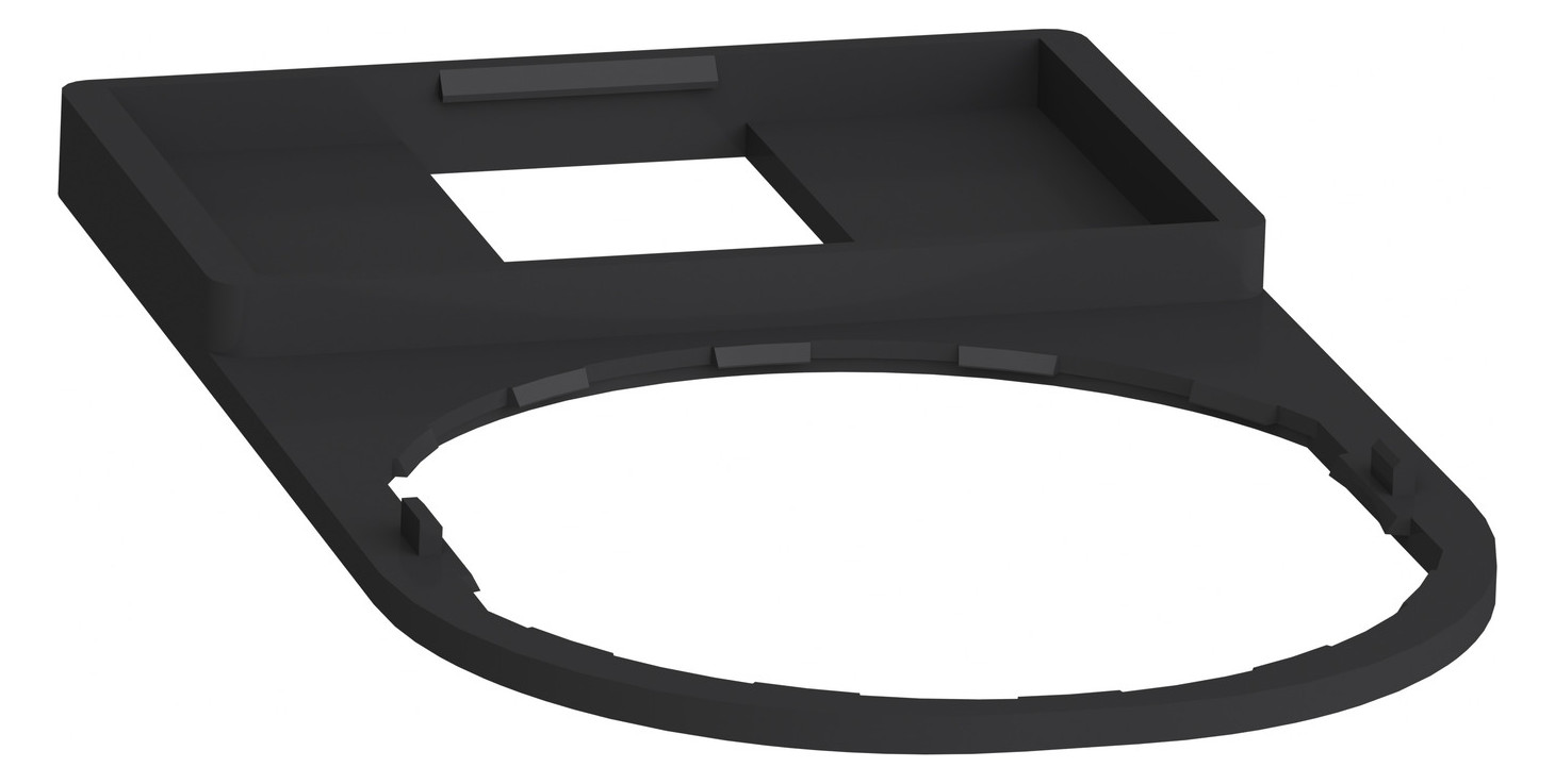 Bezeichnungsschild sw rechteck 30x50mm Bez.Schild