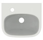 Ideal-Standard Handwaschbecken i.life A 35x30x15cm, mit Hahnloch/Überlauf, Hahnbank links, weiß