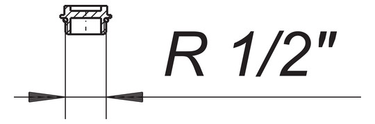 Dallmer Verschlussstopfen 1/2"