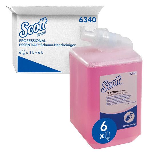 KIMBERLY-CLARK - SCOTT - Schaumseif und Waschlotion, rosa...