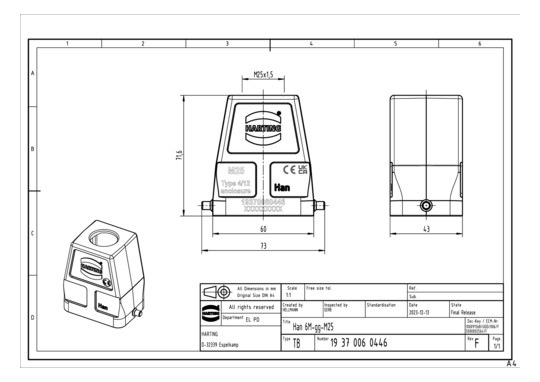 HART HAN 6M-gg-M25           19370060446 