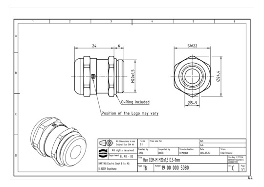 HART Verschraubung M20       19000005080 