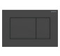 Geberit Betätigungsplatte Sigma 20 Platte/Taste schwarz matt, Streifen schwarz, für 2-Mengen-Spülung, Kunststoff