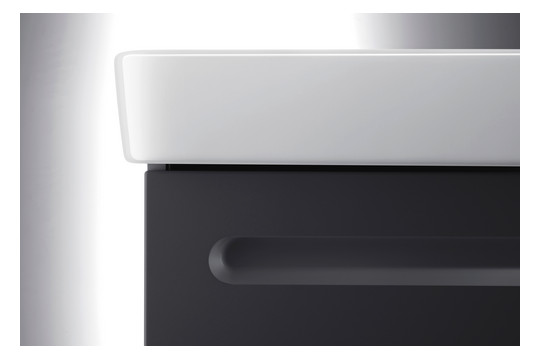 Duravit Waschtisch-Unterschrank No. 1 59 x 42,6 x 47,8 cm, Graphit Matt, 1, Schubkasten, 1 Auszug, wandhängend