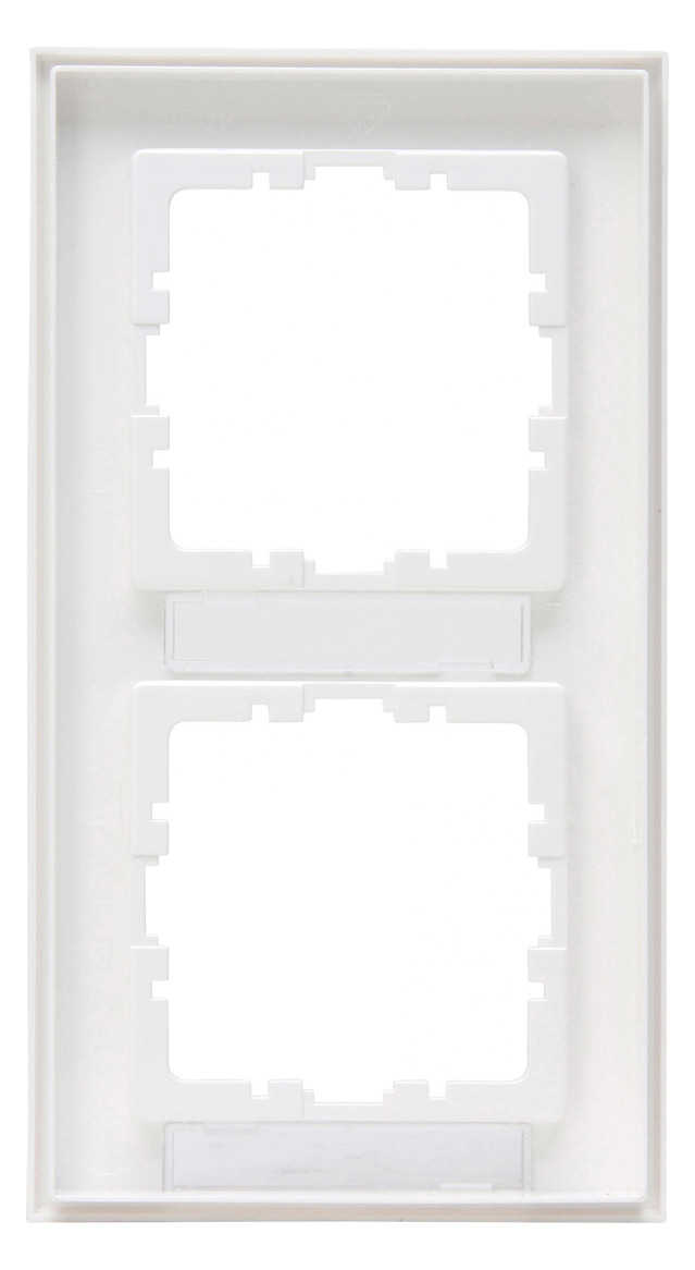 Rahmen 2f rws glz BSF Kst f.GEB-K Textfeld/Beschriftungsfläche Thermopl