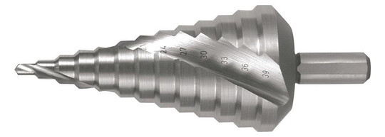 RUKO-Stufenbohrer HSS, spiralgenutet - 4,0-39,0mm, 13 Stufen