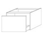 SA Anbau-/Solitärschrank mit Auszug 2morrow (G3231) 340x500x520 Black-Oak