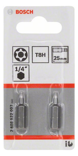 Bit TX8 L=25mm 6,4mm(1/4) 1/4Zoll