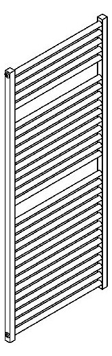 Bemm Badheizkörper Rondo S 1194 x 752 mm, hellelfenbein