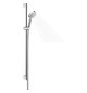 hansgrohe Brausesystem Crometta 959 mm Brausestange, weiß/chrom, Vario, mit Thermostat, 13,8 l/min