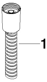 Dornbracht Metall-Brauseschlauch 1/2"x3/8"x1500mm, Platin