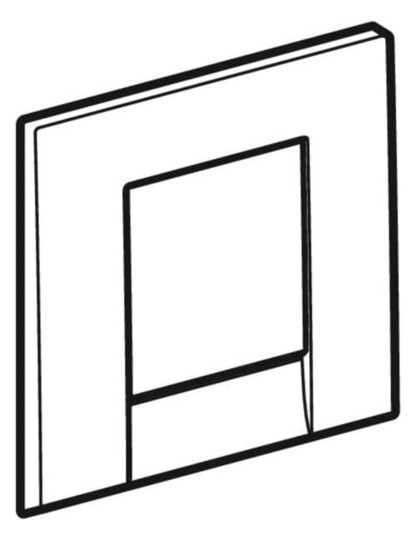 GE Bolero BetPl. für UR-Strg. mit pneumatischer Sp-Ausl, mattverchromt