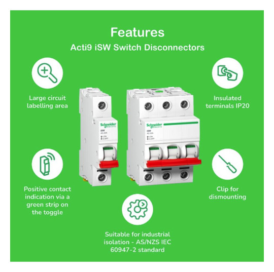 Ausschalter REG 2S Acti9 20A 415V 1TE