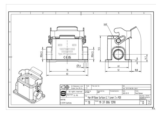 HART Han 6M-asg2-LB-M20      19370061290 