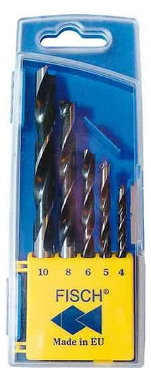 FISCH-Holzspiralbohrer-Satz SP - 5-teilig, 4-10mm