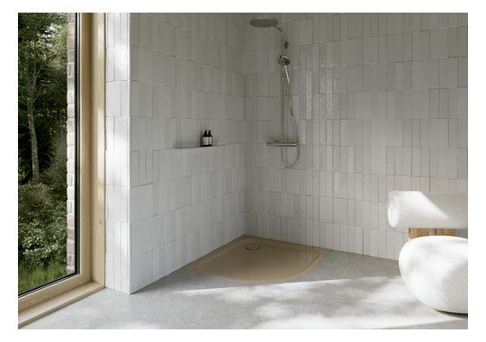 Duschwanne BetteCorner 5404 90x80x3,5cm, bahamabeige