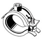 aquatherm Befestigungsschelle 250 mm, für Gleit-/Festpunktmontage