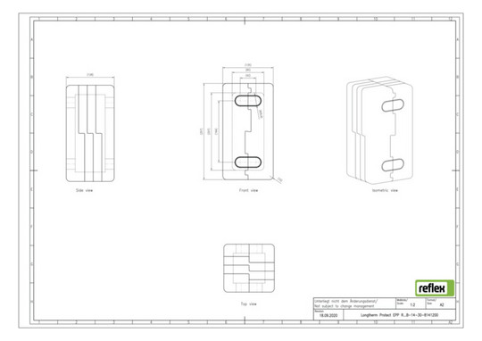 Reflex Wärmedämmung Longtherm Protect R_B-14-30, 25mm, EPP, schwarz
