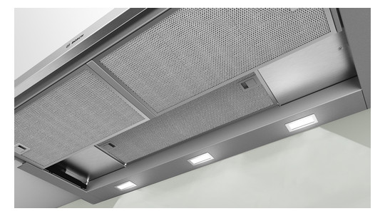 Dunstabzugshaube Flschirm 900mm si A LED 71dB 729cbm/h Ø120-150mm 4st Abl/Uml