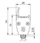 LED-Anbaustrahler 36W BERgamo 3000K Konv 3760lm 1LED Alu IP30 al mt Direktans