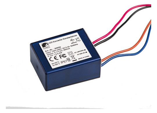 LED-Trafo 1,8-6,6W 600mA 11V IP64 Kstgeh dyn 57x40,8x24mm