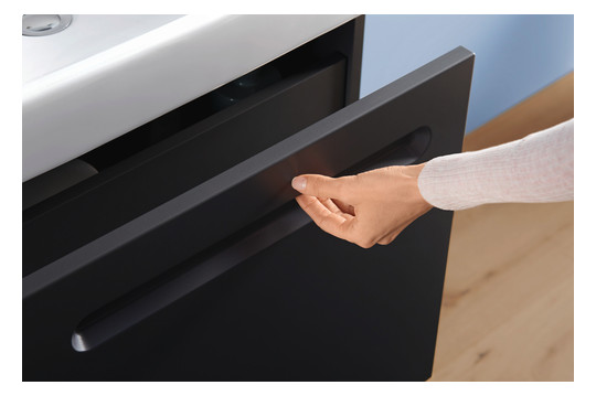 Duravit Waschtisch-Unterschrank No. 1 59 x 42,6 x 47,8 cm, Graphit Matt, 1, Schubkasten, 1 Auszug, wandhängend