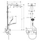 hansgrohe Showerpipe Raindance E EcoSmart 1jet, 9 l/min, mit ShowerTablet 350 Thermostat, chrom