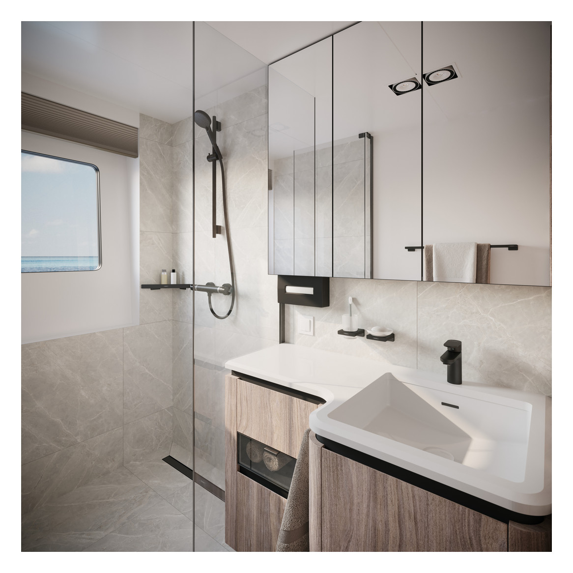 hansgrohe Kosmetiktuchbox AddStoris 265x145mm, Wandmontage, mattschwarz