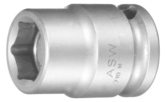 ASW-Kraft-Steckschlüssel-Einsatz, magnetisch 3/8 - SW13