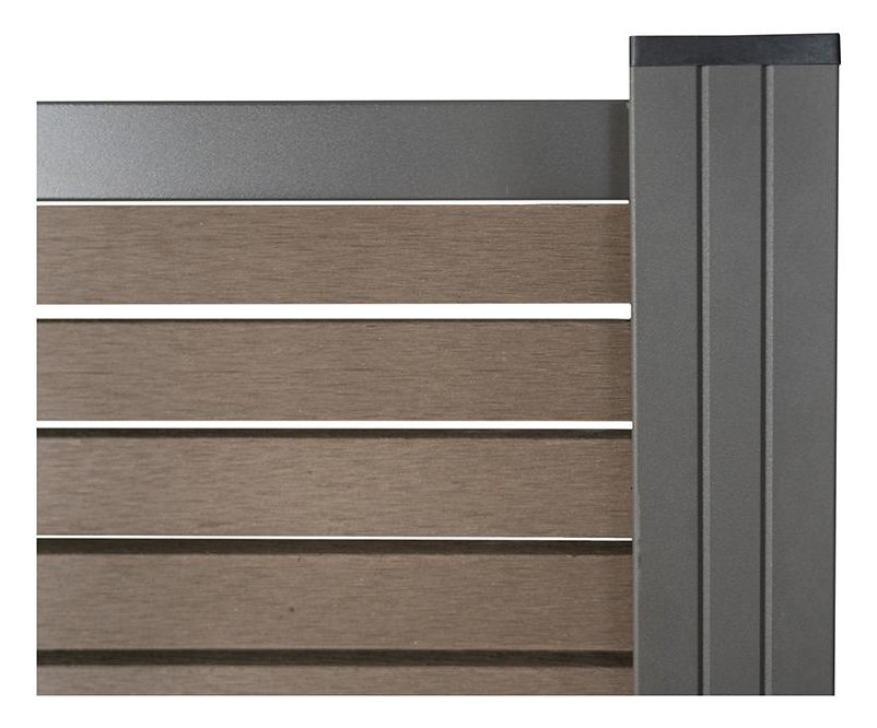 Bild HÖRVIG-Serie ANTHRAZIT 180 x 180 cm, SCHOKOBRAUN inkl. Start-& Abschluss BPC-Ste - n.a.-1